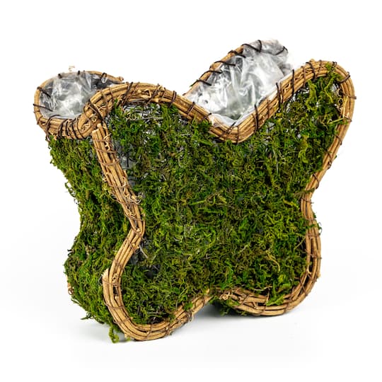 Ashland; 8.25" Decorative Moss Butterfly Basket by Ashland®; Category:Supplies; Image:1